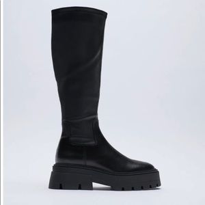 Zara leather boots